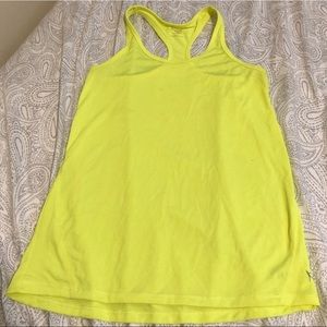 XS Danskin Now Dry Fit Yellow Work Out Top